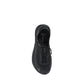 Black Polyester Athletic Sneakers