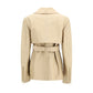 Beige Lamb Ovis Aries Aries Leather Jacket
