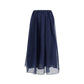 Blue Cotton Long Skirt
