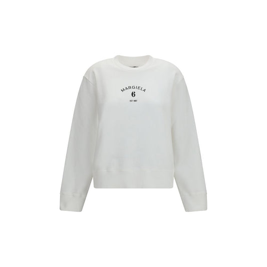 White Cotton Sweatshirt