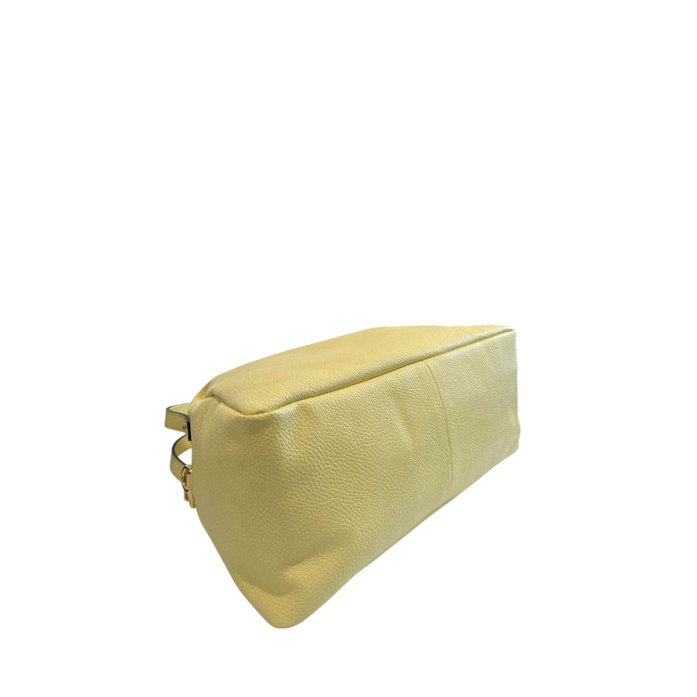 Bicolor Cowhide Clutch Bag