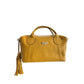 Yellow Leather Women Handbag