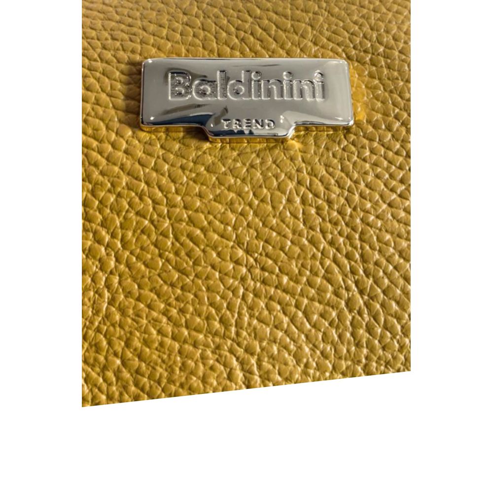 Yellow Leather Women Handbag