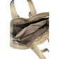 Beige Leather Women Shoulder Bag