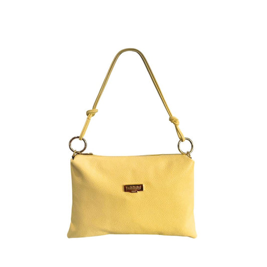 Bicolor Cowhide Clutch Bag
