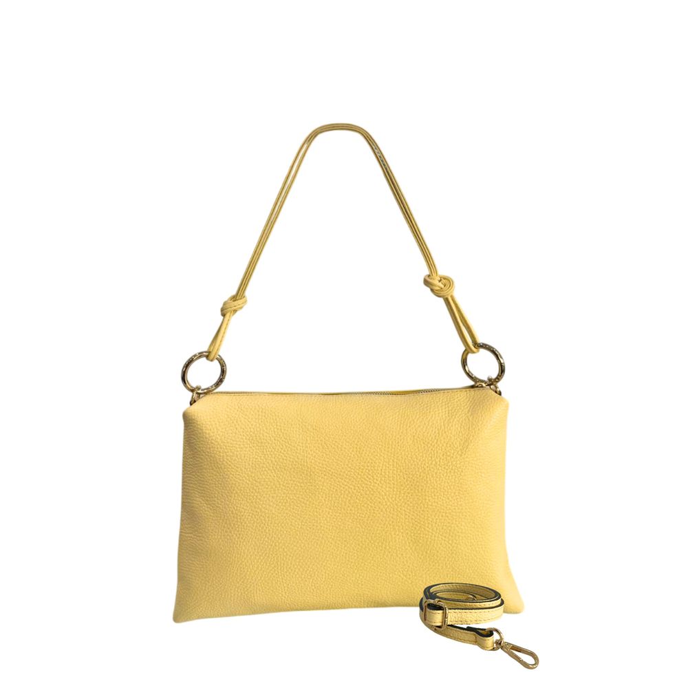 Bicolor Cowhide Clutch Bag