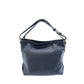 Blue Cowhide Leather Women Shoulder Bag