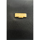 Black Cowhide Leather Women Crossbody