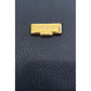Blue Leather Women Crossbody Bag