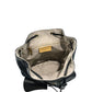 Black Leather Women Backpack