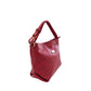 Red Leather Women Shoulder Bag