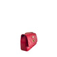Red Leather Women Crossbody Bag
