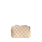 Beige Leather Women Bag