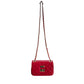 Red Leather Women Crossbody Bag