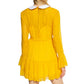 Bicolor Acetate Casual Dress