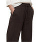 Brown Viscose Casual Pants