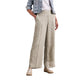 Beige Linen Casual Pants