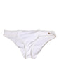 White DG Logo Plaque Bikini Bottom Underwear