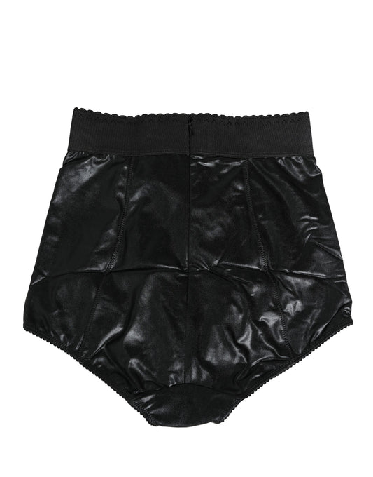Black High Waisted Slip Girdle Panty Underwear