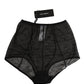 Black Nylon Stretch Slip Girdle Panty Underwear