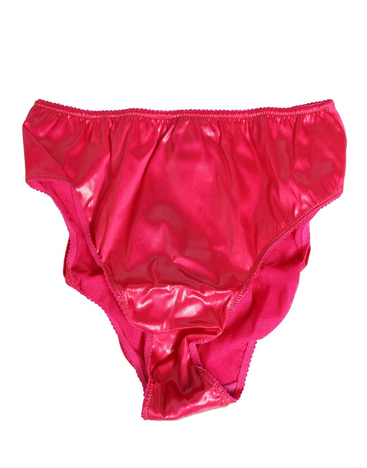 Pink Silk Satin Slip Girdle Panty Underwear