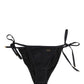 Black Tie-Side Bikini Bottom Swimsuit Swimwear