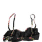 Black Floral Padded Balconnet Bra Underwear