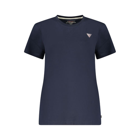 Blue Cotton Women's T-Shirt