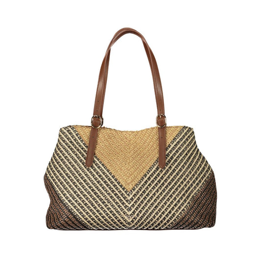 Brown Polyester Women's Bag
