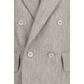 Beige Linen Blazer