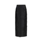 Black Silk Long Skirt