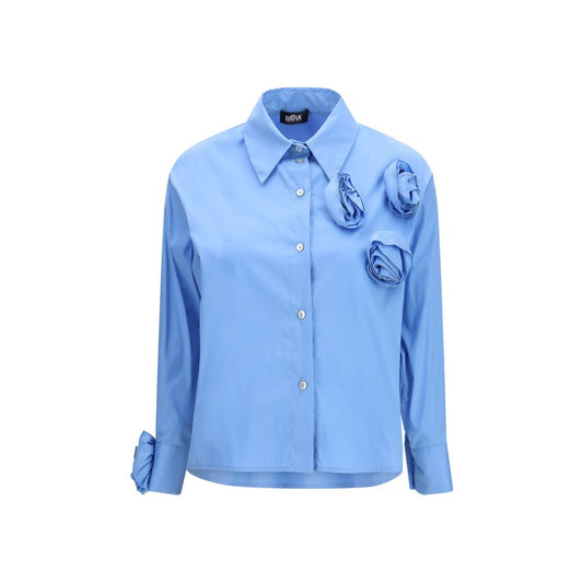 Blue Cotton Pattern Shirt