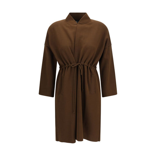 Brown Viscose Coat