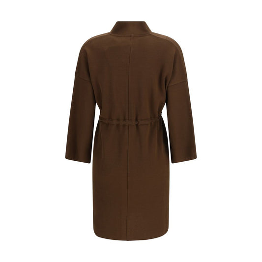 Brown Viscose Coat