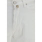White Cotton Straight-Leg Jeans