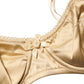 Beige Semi-Pad Underwire Balconette Bra Underwear