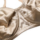 Beige Semi-Pad Underwire Balconette Bra Underwear