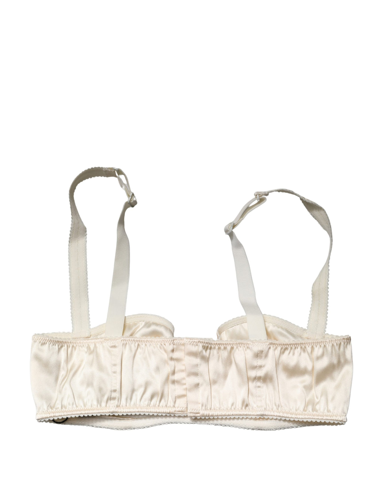 Off White Semi-Pad Underwire Balconette Bra Underwear