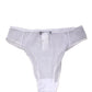 White Sheer Silk Stretch High Brief Underwear