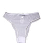 White Sheer Silk Stretch High Brief Underwear