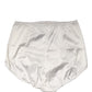 White Silk Blend High Waist Girdle Panty Underwear