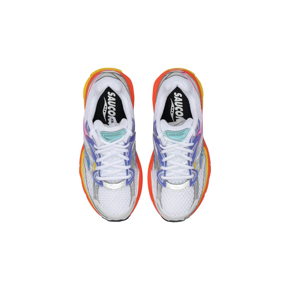 White Synthetic Athletic Sneakers