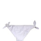 White Side-Tie Bikini Bottom Swimsuit Swimwear