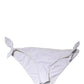 White Side-Tie Bikini Bottom Swimsuit Swimwear