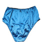 Blue Silk Blend High Waist Girdle Panty Underwear