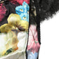 Black Floral Lace Mid Waist Brief Panty Underwear
