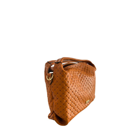 Brown Cowhide Leather Women's Handbag