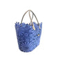 Blue PU Women Handbag