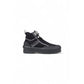 Black Fabric Athletic Sneakers