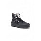 Black Fabric Athletic Sneakers